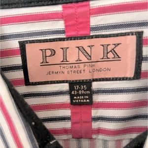 17 X35 Gorgeous Thomas Pink French Cuffed Dress Shirt